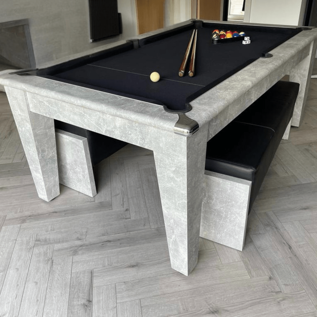 The Richmond Pool Dining Table - Italian Grey