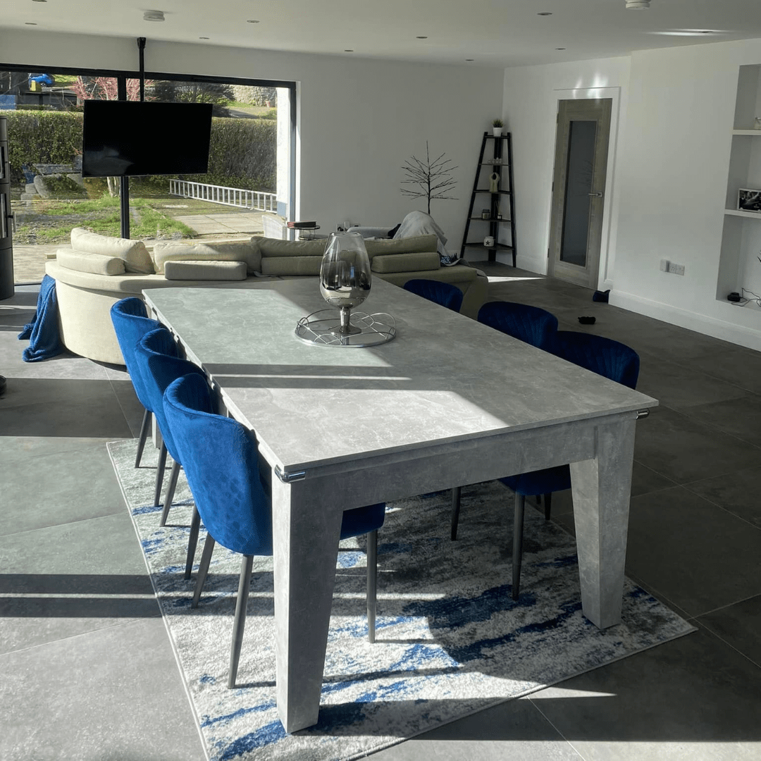 The Richmond Pool Dining Table - Italian Grey