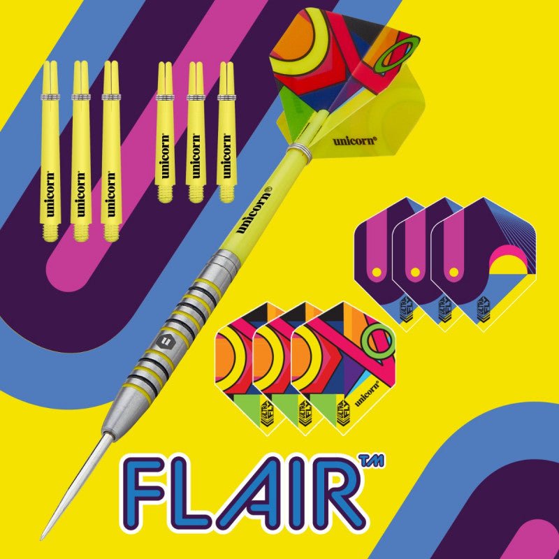 Unicorn Flair Darts - 80% Tungsten Barrels