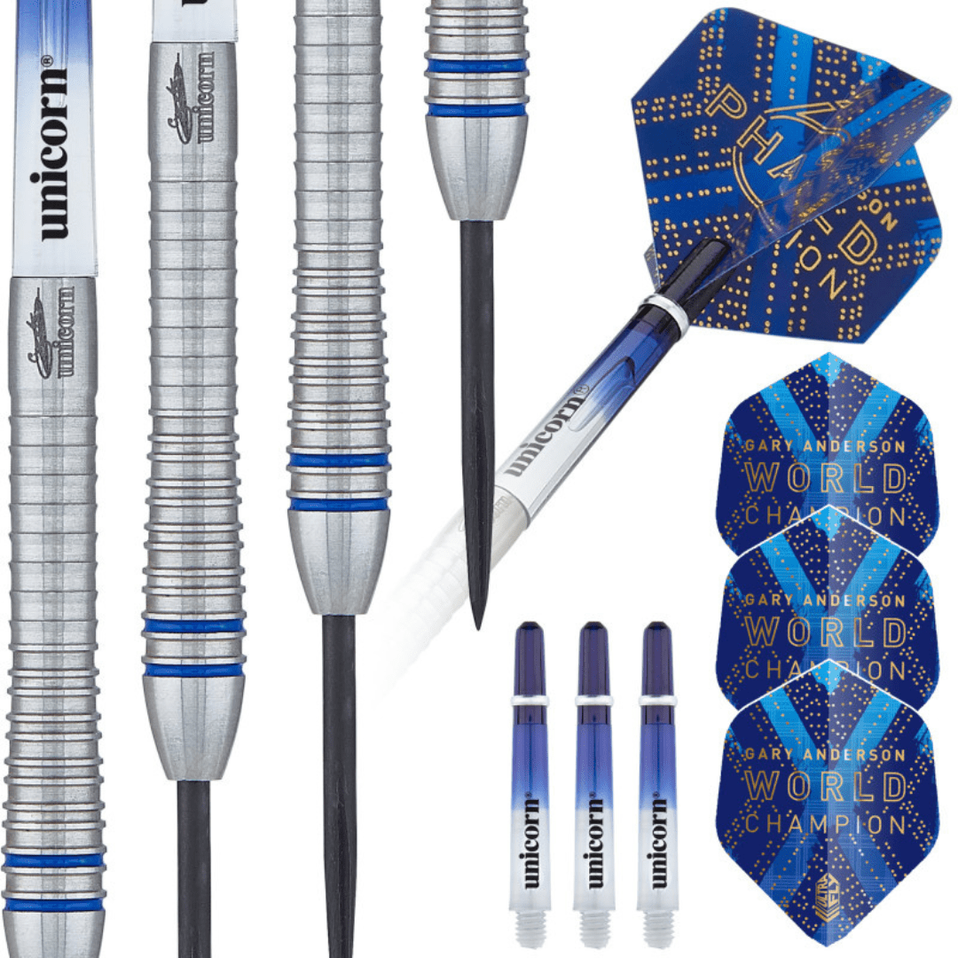 Unicorn Gary Anderson Phase 6 World Champion 90% Tungsten Steel Tip Darts