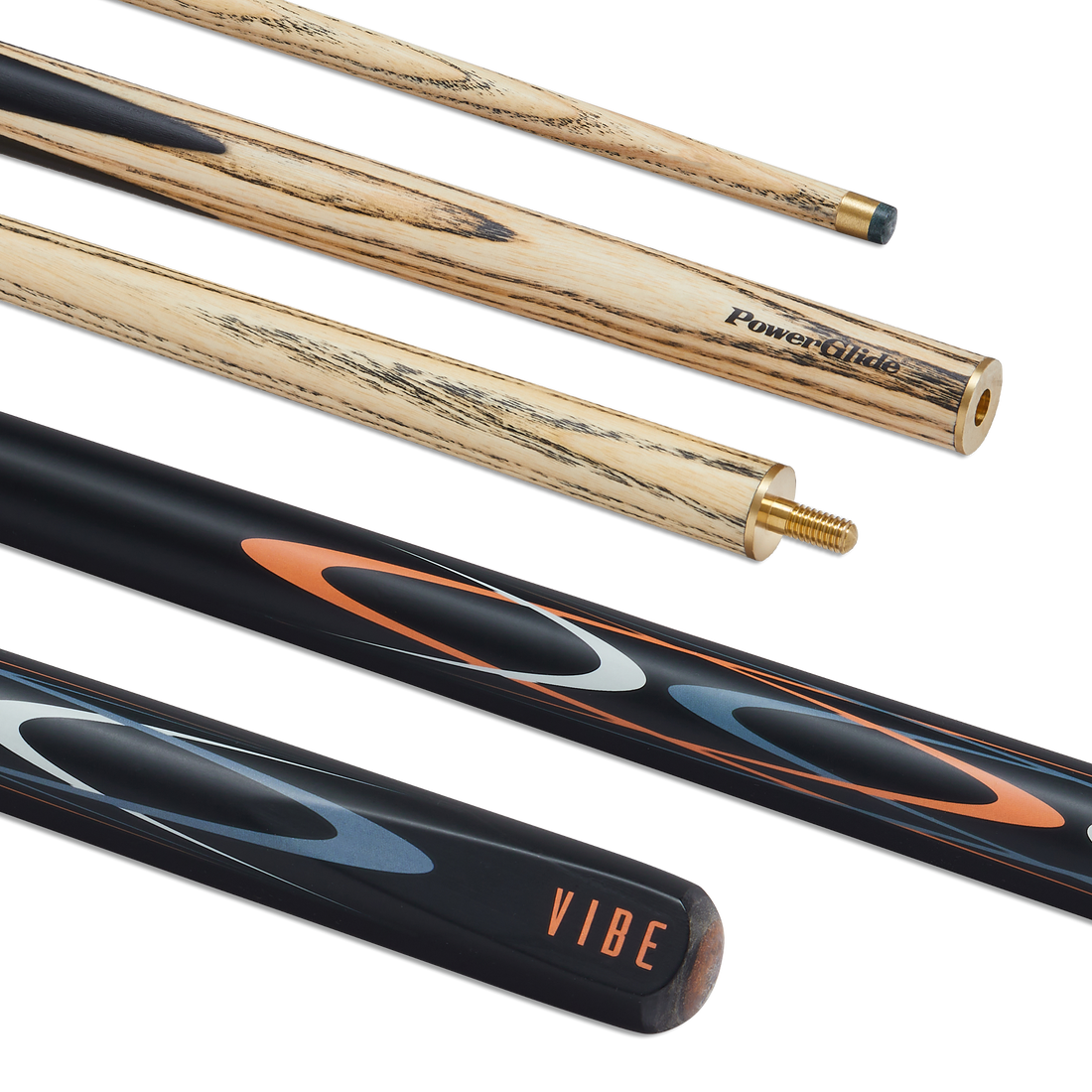 PowerGlide Vibe Snooker Cue - 57inch 2 Piece - 10mm Tip